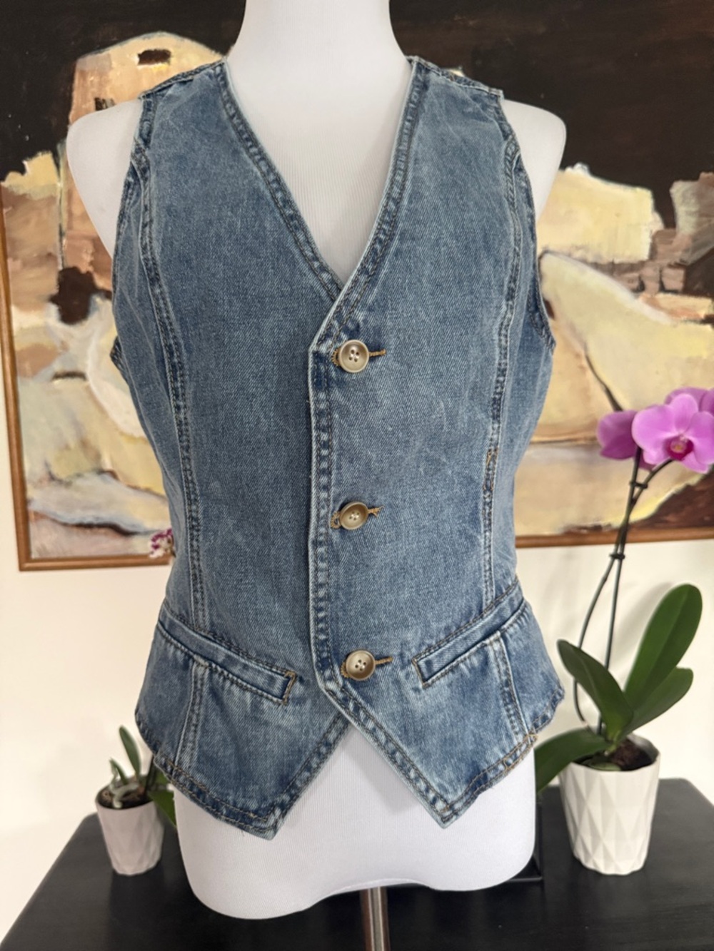 Classic Denim Vest - Blue Women’s Jean Vest